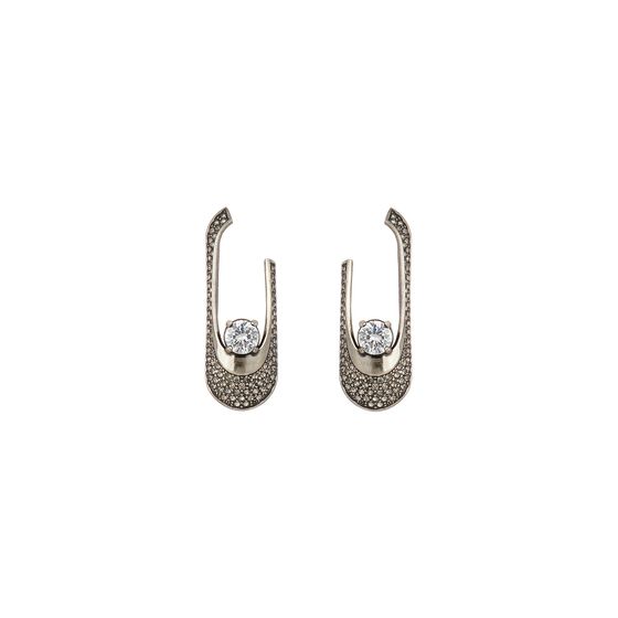 Brinco Hoop Style Prata Boho